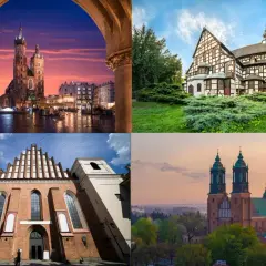 Kraków, Poznań, Wrocław i inne miasta Polski zachwycają najpiękniejszymi kościołami.