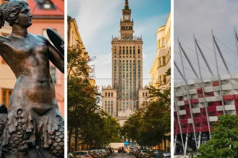 Syrenka Warszawska, Pałac Kultury i Nauki oraz Stadion Narodowy – to ciekawe miejsca w Warszawie, które warto zobaczyć.