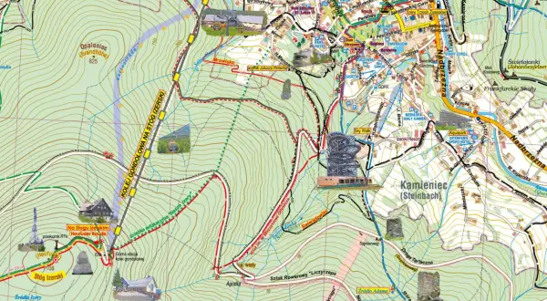 Świeradów Zdrój atrakcje: kolej gondolowa, Sky Walk, Aquapark, szlaki piesze i rowerowe.