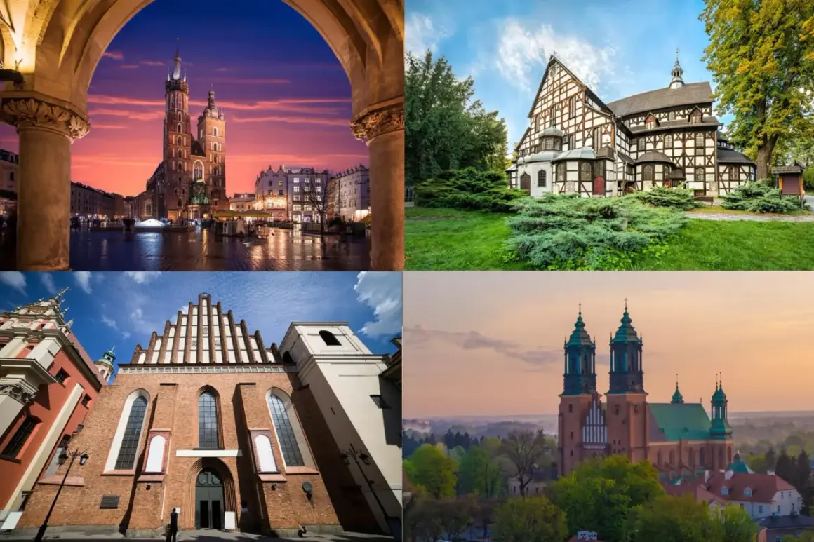 Kraków, Poznań, Wrocław i inne miasta Polski zachwycają najpiękniejszymi kościołami.
