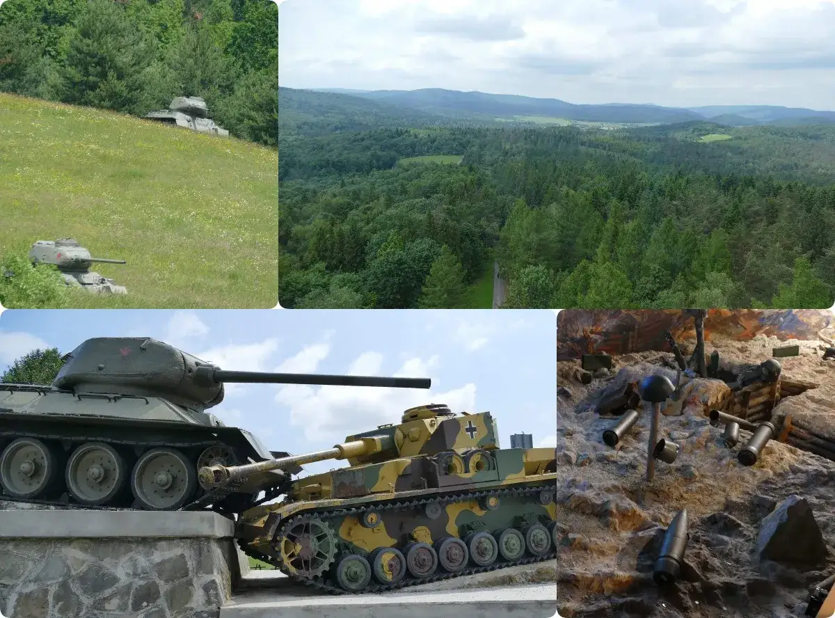 Pamięć o bitwie w Dolinie Śmierci na Słowacji. Czołgi i krajobraz przypominają o historii.