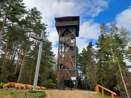 Wieża na Skiełku - dojście i widoki z tarasu
